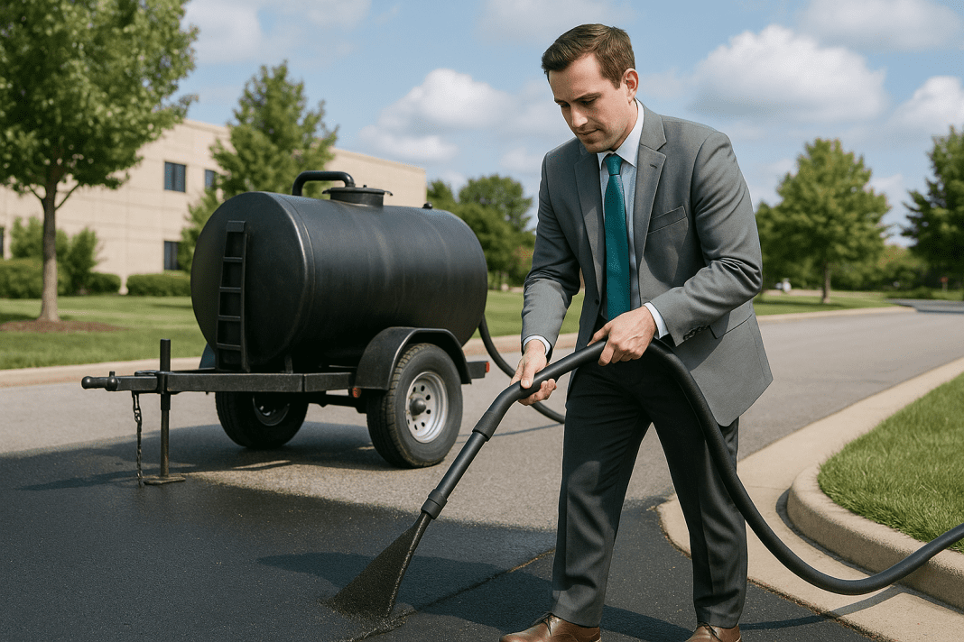 The Magic Asphalt Sealer Tank
